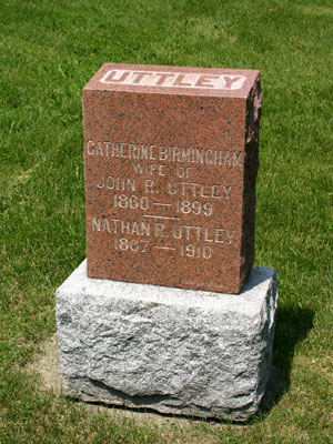 [Wife's Headstone]
